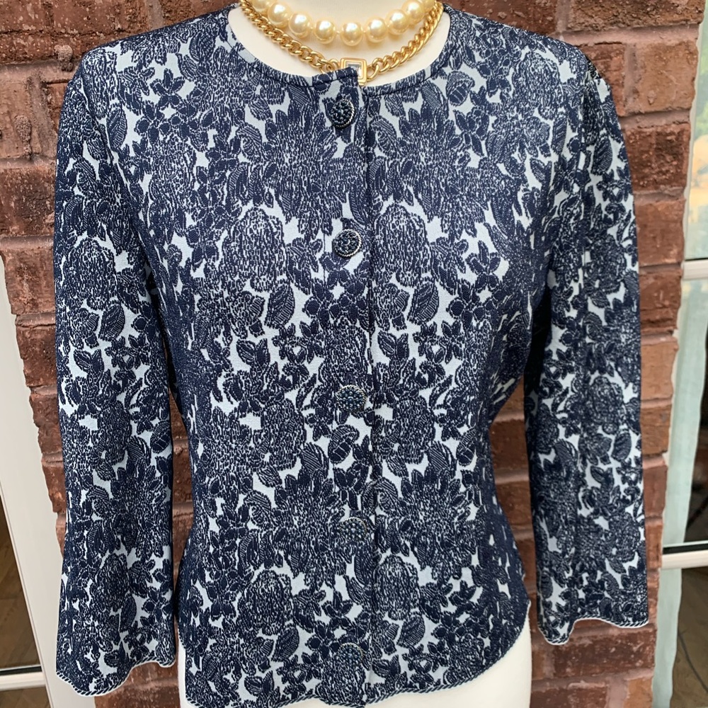 St John collection new jacket sweater knit